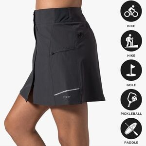 Women's Black Cycling Skort